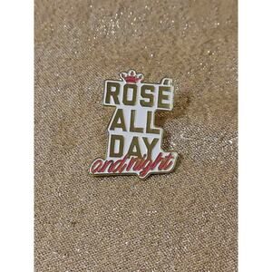 Rosé All Day And Night Pin Button, Wine Enthusiast Gag Gift, Girls Night Out